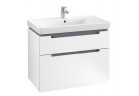 Skrinka podumývadlová Villeroy & Boch Subway 2.0, 787 x 590 x 449 mm, 2 elementy wysuwane - White Matt 