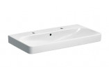 Geberit Smyle Square Umývadlo, 90cm, z prepadom, z dwoma otvormi na batériu