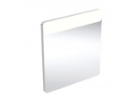 Geberit Option Square Osvetlené zrkadlo, B40cm, H80cm, T3.2cm, svietidlo hore, Hliník szczotkowane