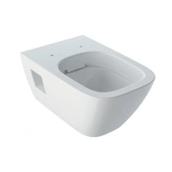 Geberit Smyle Square Závěsná misa WC, lievikový, B35cm, H33cm, T49cm, skrátené, Rimfree