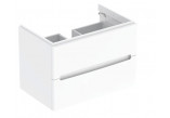 Geberit Modo Skrinka pod umywalkę kompaktową, B49cm, H55cm, T39.5cm, s dvoma zásuvkami, biely