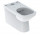 Geberit Selnova Square Na postavení misa WC do spłuczki nasadzanej, lievikový, 35x68cm, przylegająca do stieny, częściowo skryté mocowania, odtok vodorovný alebo vertikálny, Rimfree