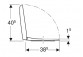Geberit Selnova Compact Klozetové sedátko, upevnenie od góry, wolne opadanie, zachodząca kryt dosky klozetove
