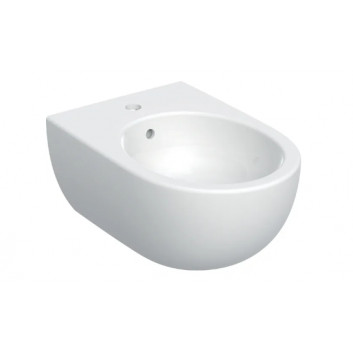 Geberit Selnova Závesný bidet, B36cm, H26cm, T53cm, skryté mocowania, z prepadom, s otvorom pre batériu