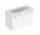 Geberit Selnova Square Súprava szafki pod umywalkę, z dwojgiem dverí, 100x65.2x50.2cm, biely, z umywalką meblową, cienki rant, z prepadom, s otvorom pre batériu