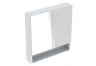 Geberit Selnova Square Zrkadlová skrinka, 78.8x85x17.5cm, z dwojgiem dverí, biely