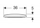Geberit Selnova Klozetové sedátko, upevnenie od dołu, panty metalowe, zachodząca kryt dosky klozetove