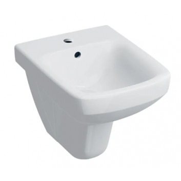 Geberit Selnova Square Závesný bidet, B35cm, H35.5cm, T53cm, z prepadom, s otvorom pre batériu