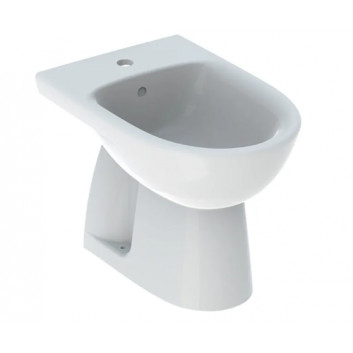 Geberit Selnova Bidet voľne stojaci, B35.8cm, H39cm, T54cm, z prepadom, s otvorom pre batériu