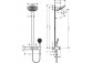 Sprchový set Hansgrohe Showerpipe Raindance Select S 240 1jet P, Batéria termostatická, čierna matnéný