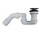 Villeroy & Boch Doplnky Ventil Push-to-Open bez funkcji przelewu (kryt odpływu White & Chróme), 145 x 275 x 114 mm, Chróm