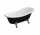 Vaňa voľne stojaca OMNIRES ATENA COMFORT M+, 168x76cm - biely / čierna lesklá