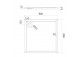  akrylátové sprchová vanička sprchový štvorcová OMNIRES MERTON, 80x80cm - biely lesklá 