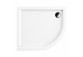 Akrylátové sprchová vanička sprchový štvrťkruhový OMNIRES RIVERSIDE, 80x100cm - biely lesklá 