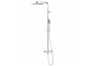 Sprchová Sprchový systém Corsan Ango chróm CMN02TCH štvorcová Horná sprcha s batériou termostatickou