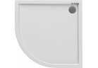 Oltens Superior sprchová vanička półokragły 90x90 cm akrylátové - biely