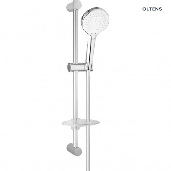 Sprchový set Oltens Saxan EasyClick Alling 60 s mydlovničkou - chróm