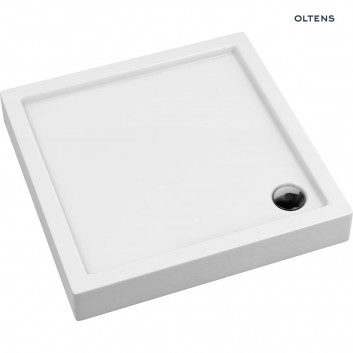 Oltens Vindel štvorcová sprchová vanička 80x80 cm akrylátové - biely