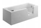 Vaňa obdĺžniková Polimat Avo 150x75 cm s dverami dla osób niepełnosprawnych - biela
