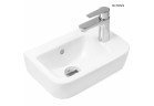 Oltens Vernal umývadlo 37x24,5 cm cm Závěsná pravé S povrchom SmartClean - biela
