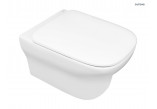 Súprava Oltens Gulfoss misa WC Závěsná PureRim S povrchom SmartClean s pozvoľným sklápaním sedadlo Slim