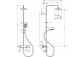 Sprchový set Hansgrohe Croma 220 Sprchový set s termostatom do Pre vaňu a stropnou sprchou