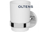 Oltens Gulfoss pohár s uchom - biela keramický/chróm