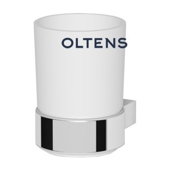 Oltens Tved pohár s uchom - sklo szronione/chróm