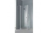 Drzwi prysznicowe Kermi Raya 80 cm, wahadłowe 1-skrzydłowe z polem stałym, wersja prawa- sanitbuy.pl