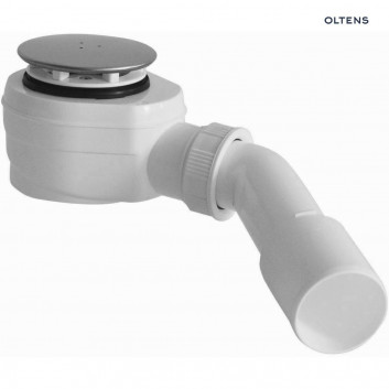 Oltens Pite Turbo Slim Sifón pre sprchové vaničky odtok 90 mm plastikowy nízky - chróm