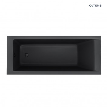 Oltens Langfoss Vaňa akrylová 140x70 obdĺžniková - čierna matnéný 