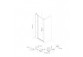 Oltens Verdal Sprchový kút 100x100 cm štvorcová čierna matnéný/sklo číre dverí s stenou