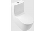Misa WC lievikový Villeroy & Boch/Subway 3.0 - do WC kompaktu bez kołnierza wewnętrznego, na postavení, spolu z TwistFlush, Weiss Alpin CeramicPlus