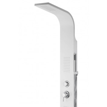 Panel sprchový Corsan Alto gwiezdna szarość s osvětlením LED i výtokovým ramenom