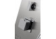 Panel sprchový Corsan Neo grafitowy s termostatom i výtokovým ramenom i osvetelním LED