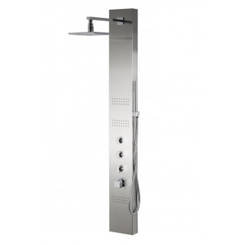 Sprchový panel sprchový Corsan Festo čierna s batériou mieszaczową