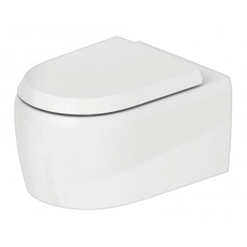 Misa toaletná Závěsná, 38,5x57cm, Duravit Qatego Rimless® - Biely lesklý (HyG) 