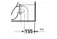 Misa toaletná na postavení, 39x60cm, Duravit Qatego Rimless® (HyG)