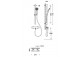 Termostatická batéria sprchová nástenná sprchové TRES BASE PLUS - Chróm 