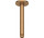 Rameno sprchové stropný 20 cm, Duravit - Hnedý szczotkowany