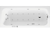 Vaňa s hydromasážou 160x70cm, Duravit Qatego, Combi-System E- Biela