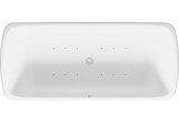 Vaňa s hydromasážou 180x80cm, Duravit Qatego, Air-System - Biely Matnéný