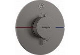 Batéria termostatická, podomietková do 1 prijímača, Hansgrohe ShowerSelect Comfort S - Čierna Chróm Szczotkowany