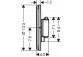 Batéria termostatická, podomietková do 1 prijímača, Hansgrohe ShowerSelect Comfort S - Čierna Chróm Szczotkowany