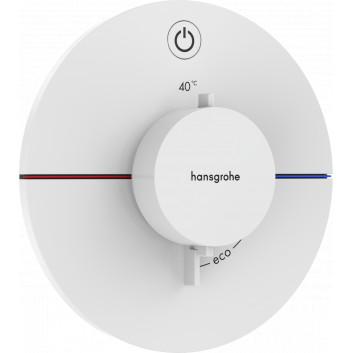 Batéria termostatická, podomietková do 1 prijímača, Hansgrohe ShowerSelect Comfort S - Čierna Matný
