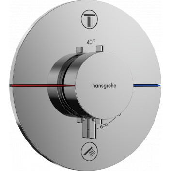 Batéria termostatická, podomietková do 1 prijímača, Hansgrohe ShowerSelect Comfort S - Biely Matný