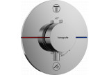 Batéria termostatická, podomietková do 2 prijímačov s integrovaným bezpečnostným systémom zgodnie z EN 1717, Hansgrohe ShowerSelect Comfort S - Chróm 