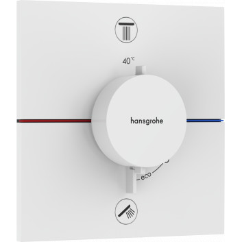 Batéria termostatická, podomietková do 2 prijímačov s integrovaným bezpečnostným systémom zgodnie z EN 1717, Hansgrohe ShowerSelect Comfort E - Čierna Matný