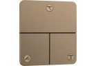 Ventil uzatvárací, podomietkový do 3 prijímačov, Hansgrohe ShowerSelect Comfort Q - Bronz Szczotkowany