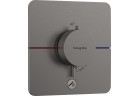 Batéria termostatická, podomietková do 1 prijímača s dodatočným výstupom, Hansgrohe ShowerSelect Comfort Q - Čierna Chróm Szczotkowany